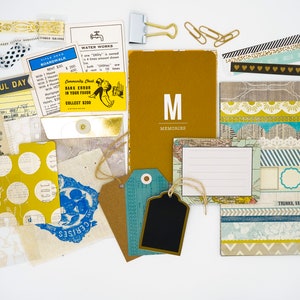 Scrapbook Kit • Storyteller • 6x8 (scrapbook kit, pocket album kit, supplies, family ephemera, family scrapbook, family photo album)