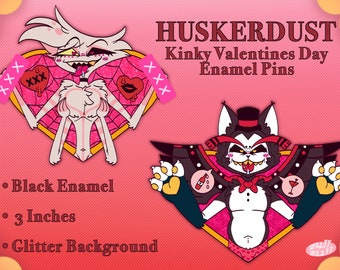 Hazbin Hotel Huskerdust Valentines Day Pin Set (LOW GRADE)