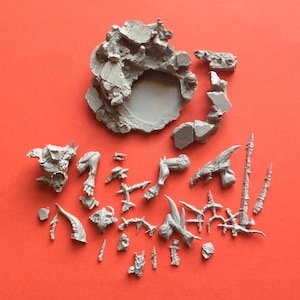 4060 Super 5 Basi In Resina 40 Mm Stile Ardesia Roccia Scenica Per Miniature Warhammer 40k E Wargaming Scheda Video 4060 - Foto 5