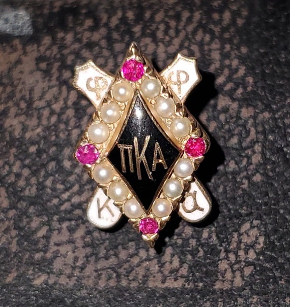 1947 Vintage Pi Kappa Alpha Gold Fraternity Pin b… - image 1