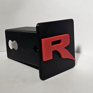 Ford Raptor Raised R Trailer Hitch Cover, Customizable Color, Receiver Cover, Plug, 1.25&quot; & 2&quot;