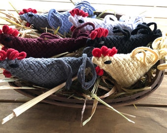 PDF Download PATTERN Chicken Potholder Tutorial for use with 7" 18x18 potholder loom in traditional size