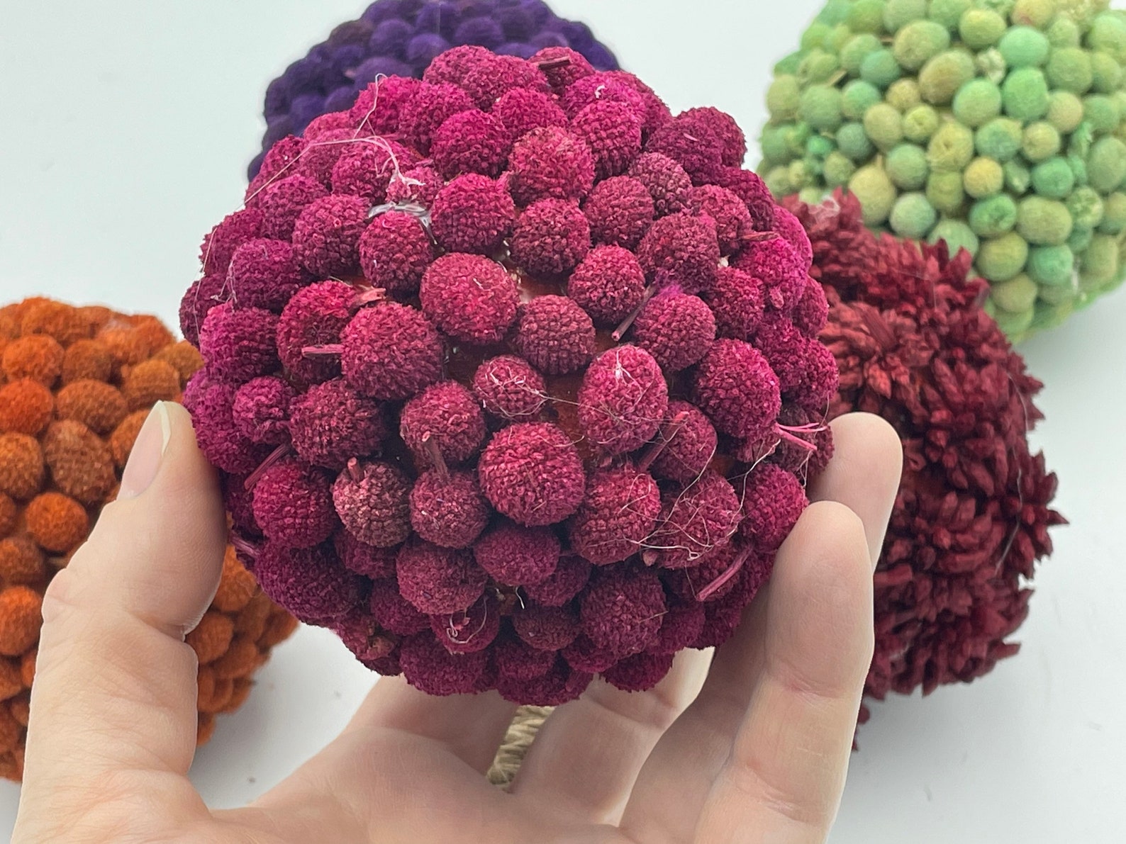 Decorative Balls & Bowl Fillers Colorful Handmade Orbs Etsy