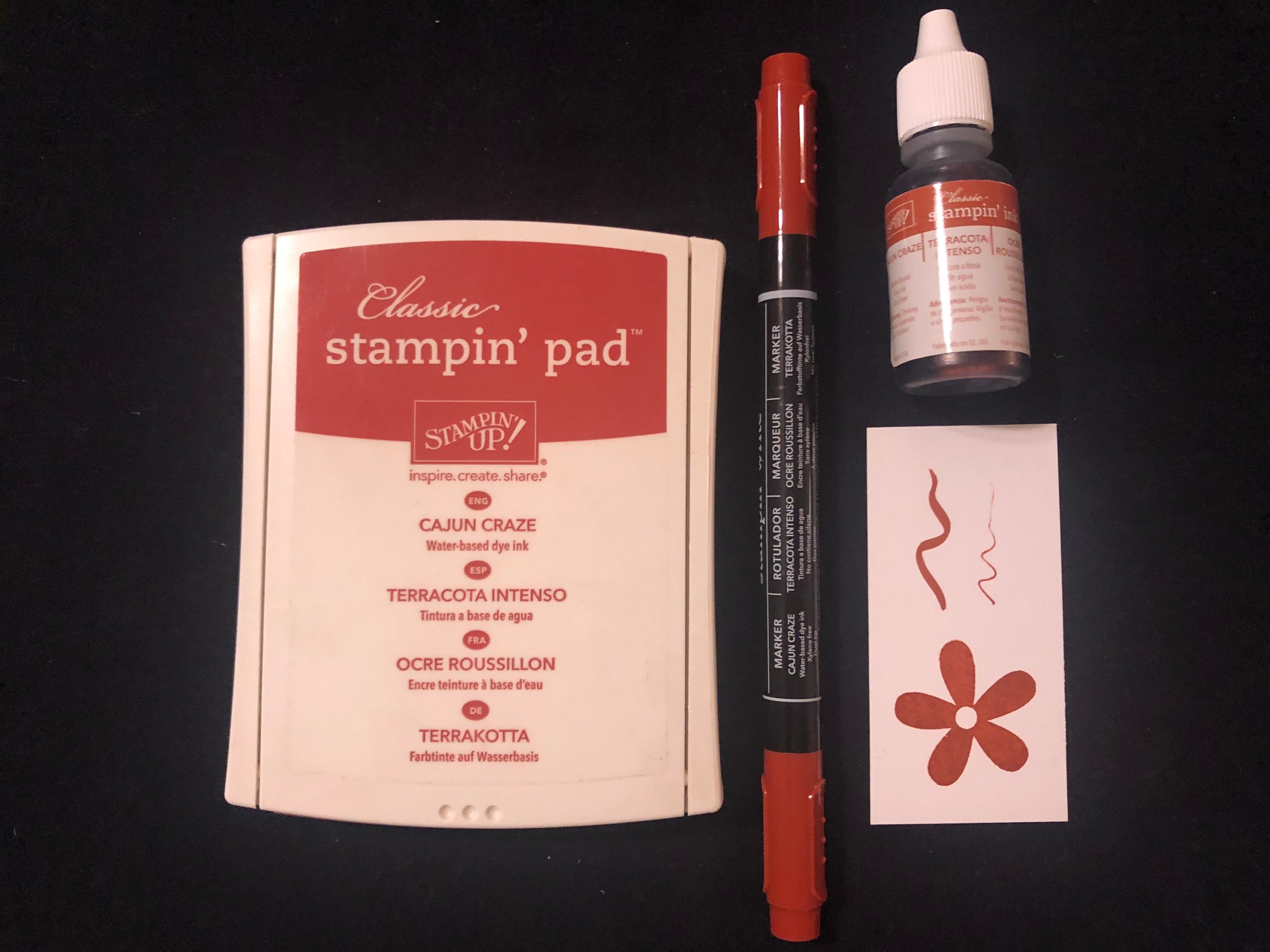 Stampin Up Ink Pad Refill Pen/Marker Sets in shades of red Etsy