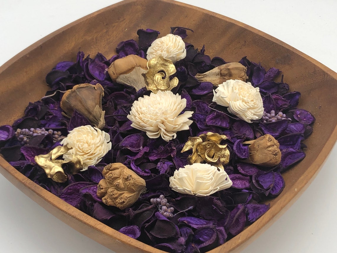 Purple Potpourri or Bowl Filler Unscented Purple Cotton Etsy