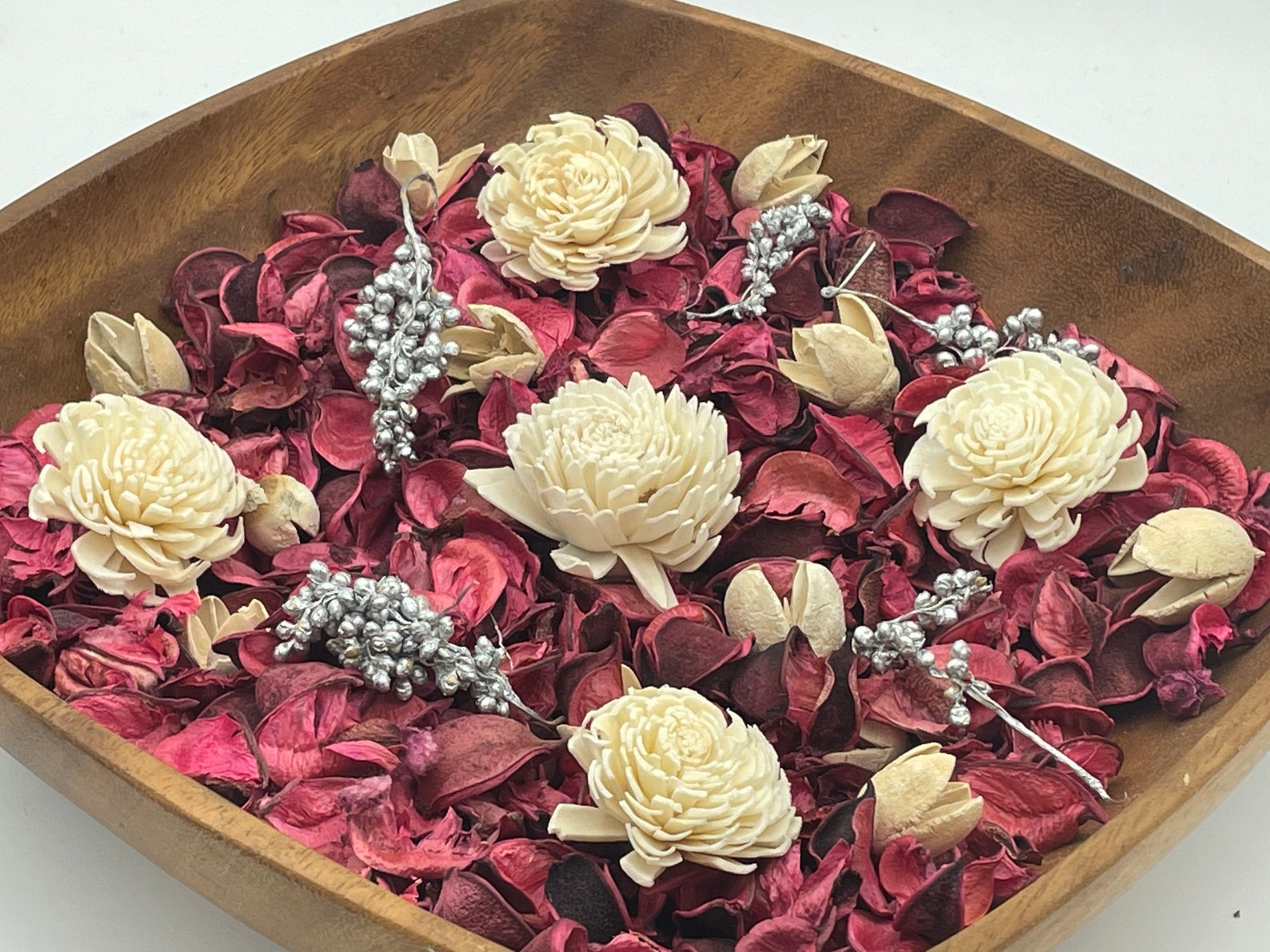 Pink Potpourri or Bowl Filler Unscented pink cotton pods Etsy