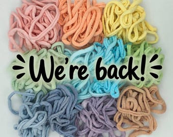 Custom Hand-dyed Pro 10” Loops, Quality 100% Cotton, Trendy colors for potholders, hot pads,  single colors enough for 1