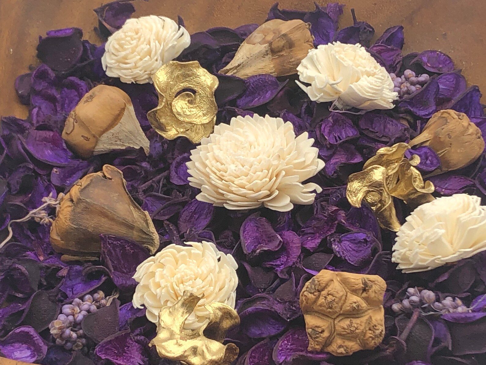 Purple Potpourri or Bowl Filler Unscented Purple Cotton Etsy