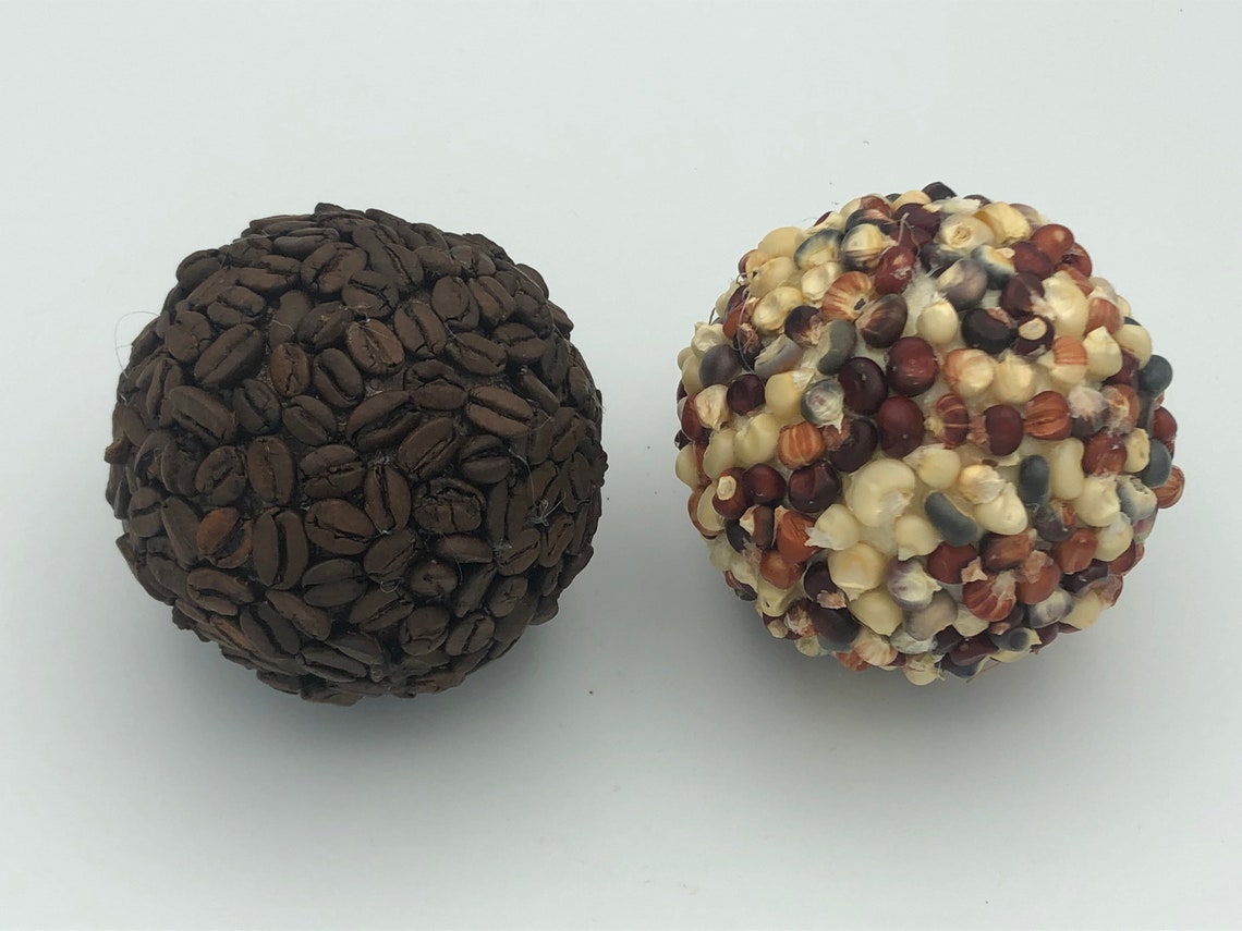 Decorative Balls & Bowl Fillers Handmade Orbs coffee beans Etsy