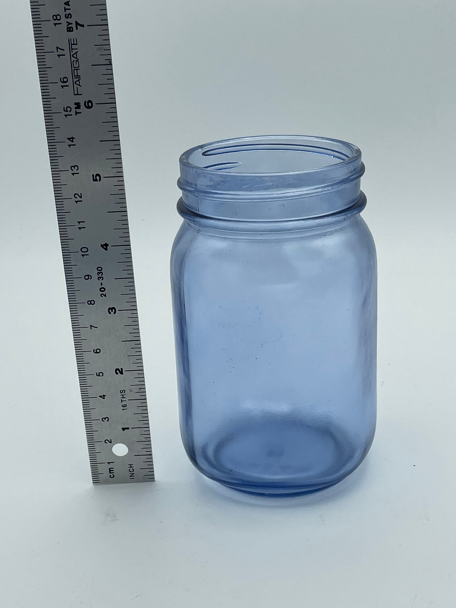 Blue Tinted Stained Glass Jars in an Assortment of Sizes Etsy