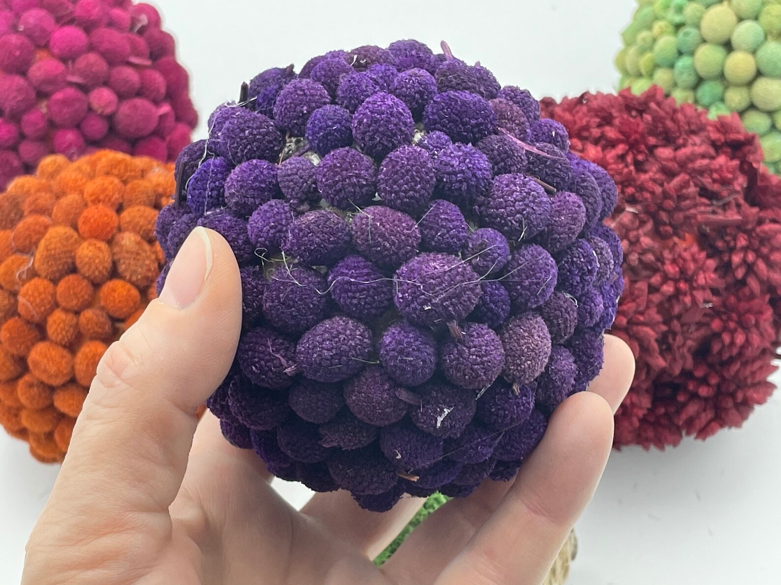 Decorative Balls & Bowl Fillers Colorful Handmade Orbs Etsy