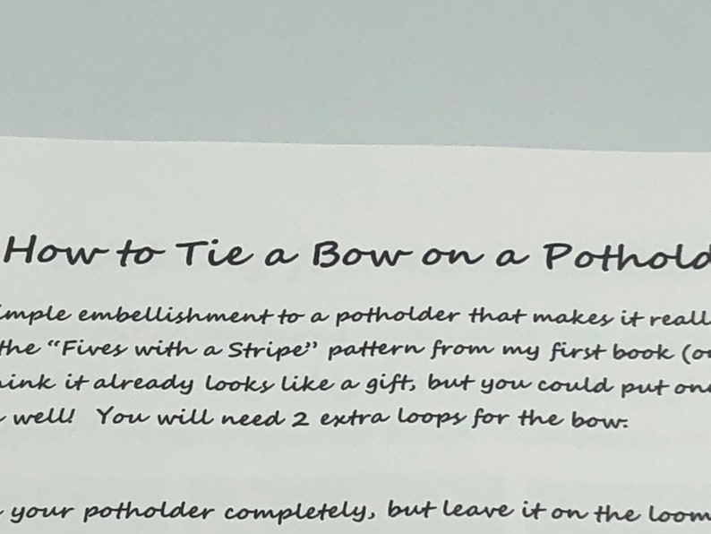 More Potholder Patterns spiral-bound book for loops and looms, 100 pages, lies flat, new ideas and twills, video links, more image 8