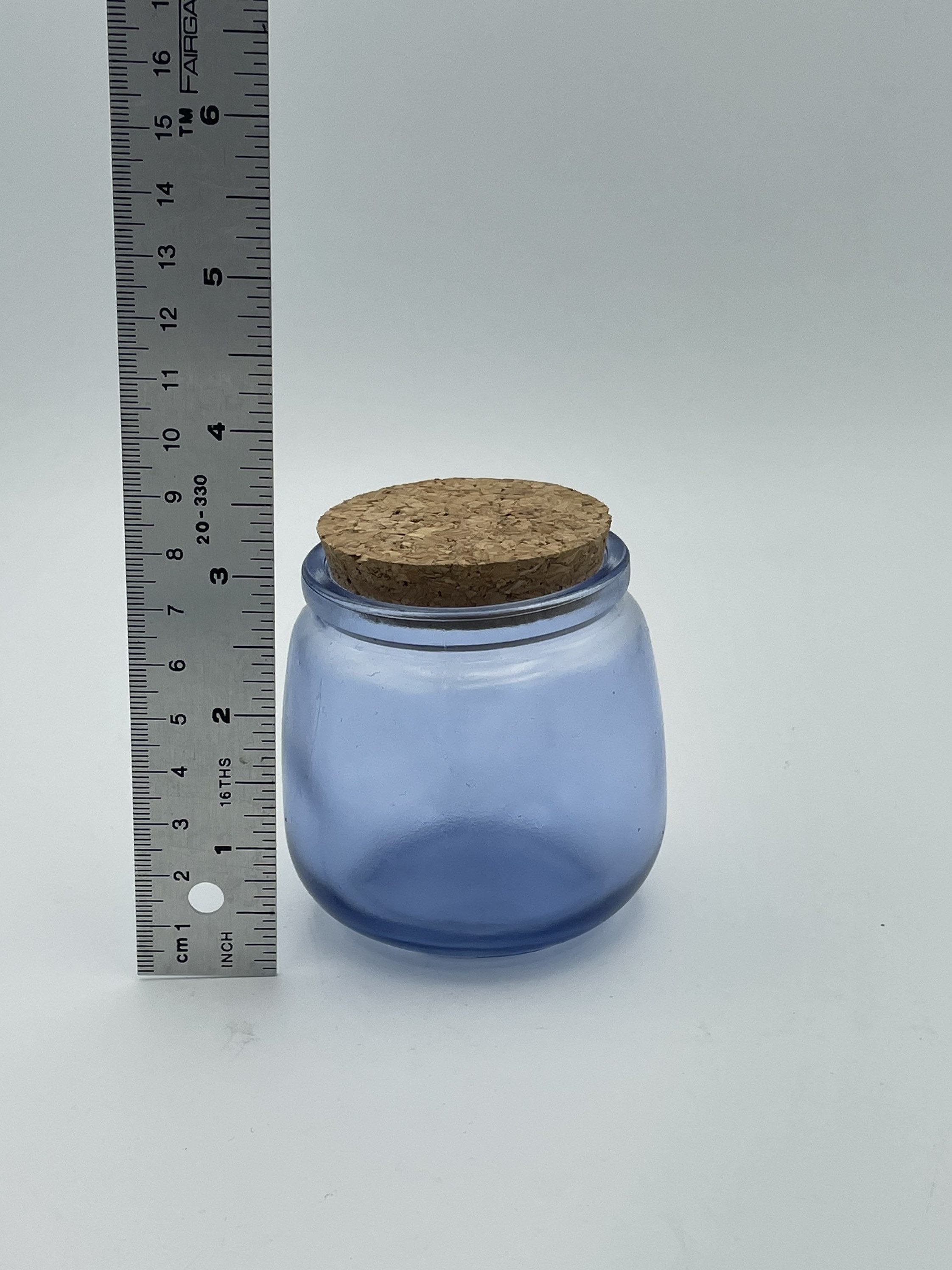 Blue Tinted Stained Glass Jars in an Assortment of Sizes Etsy