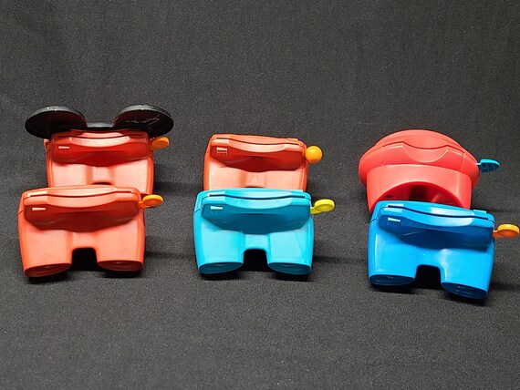 70s, 80s, 90s Viewmaster Red, Blue, Model L GAF Viewer Ball