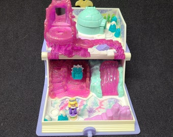1989-1996 Polly Pockets - Bluebird - Storybook III Princess Palace, Storybook II Sparkle Snowland, Snow White Necklace  Cafe Books Apartment