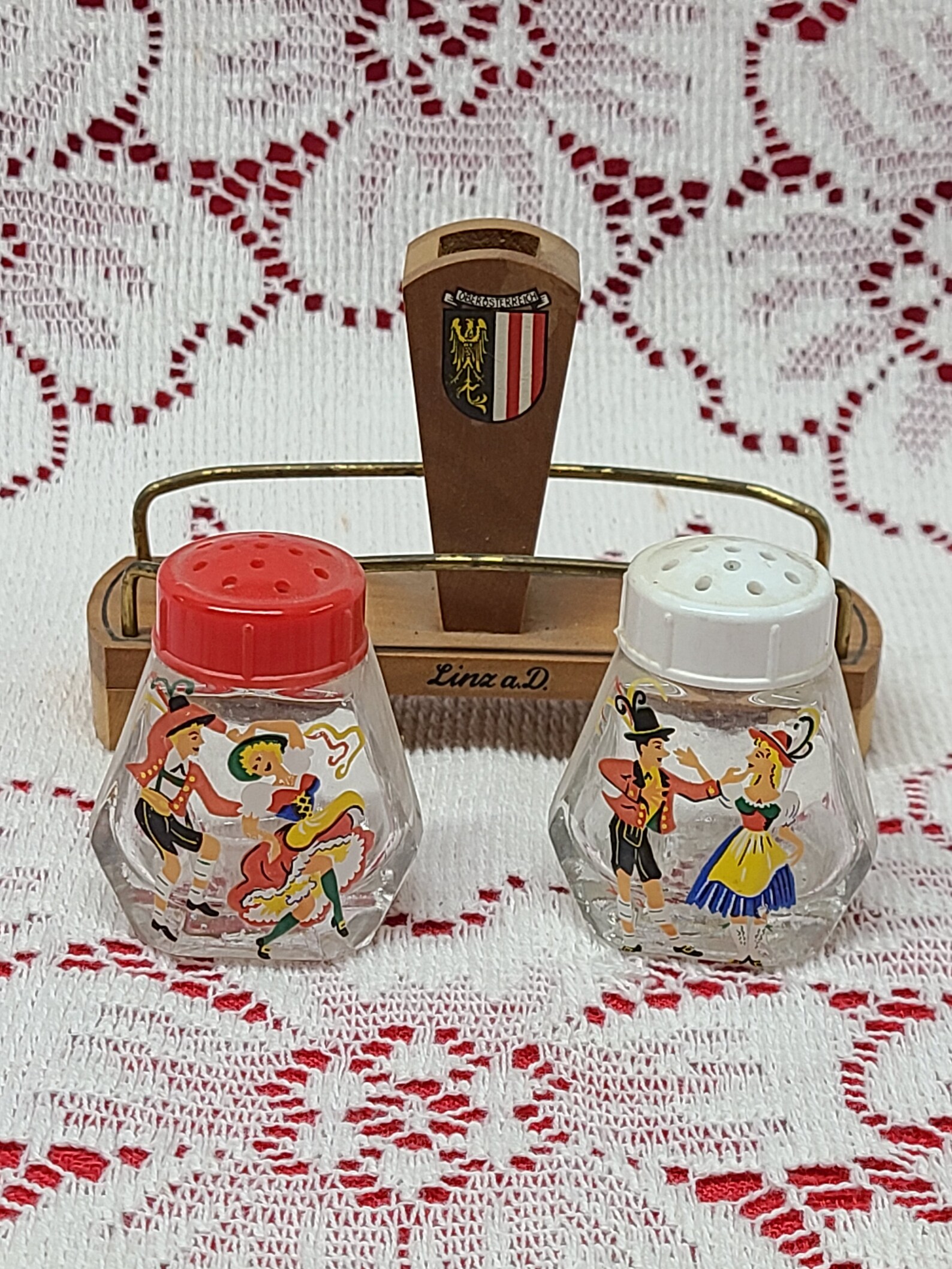 Salt and Pepper Shakers mini German Austria Dancers Etsy