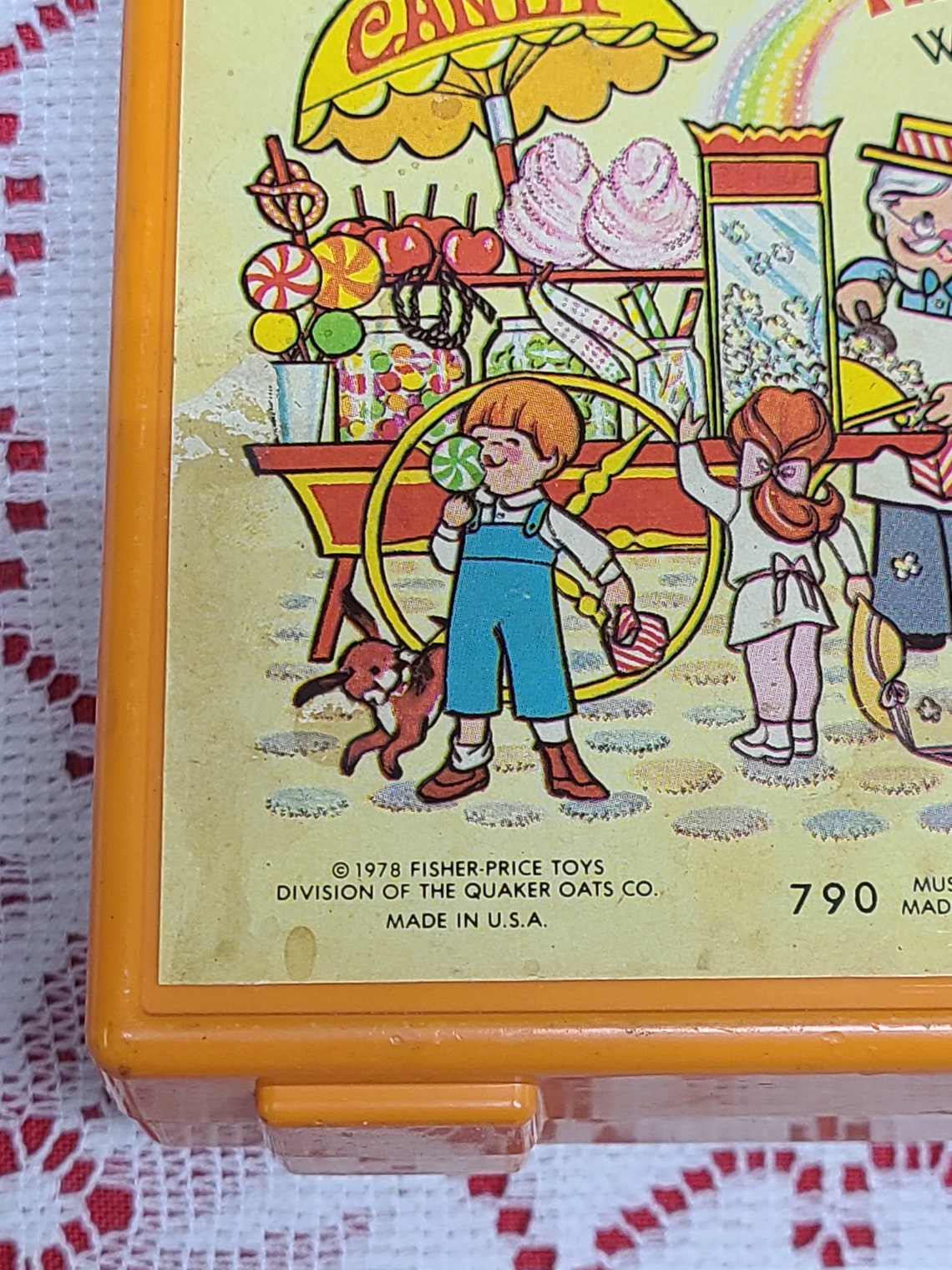 1973 Vintage Fisher Price Wind Up Music Box Toy Radio The Etsy