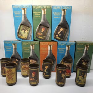 Jim Beam&#39;s Choice Empty Bottle Decanter & Matching Cup - Collector’s Edition Volume IV