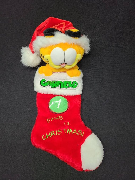 Garfield Countdown Christmas Stockings - Etsy