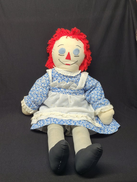 Poupée Raggedy Ann 3ft Feet Tall vintage Poupée Annabelle originale Poupée  grandeur nature Faite à la main -  France