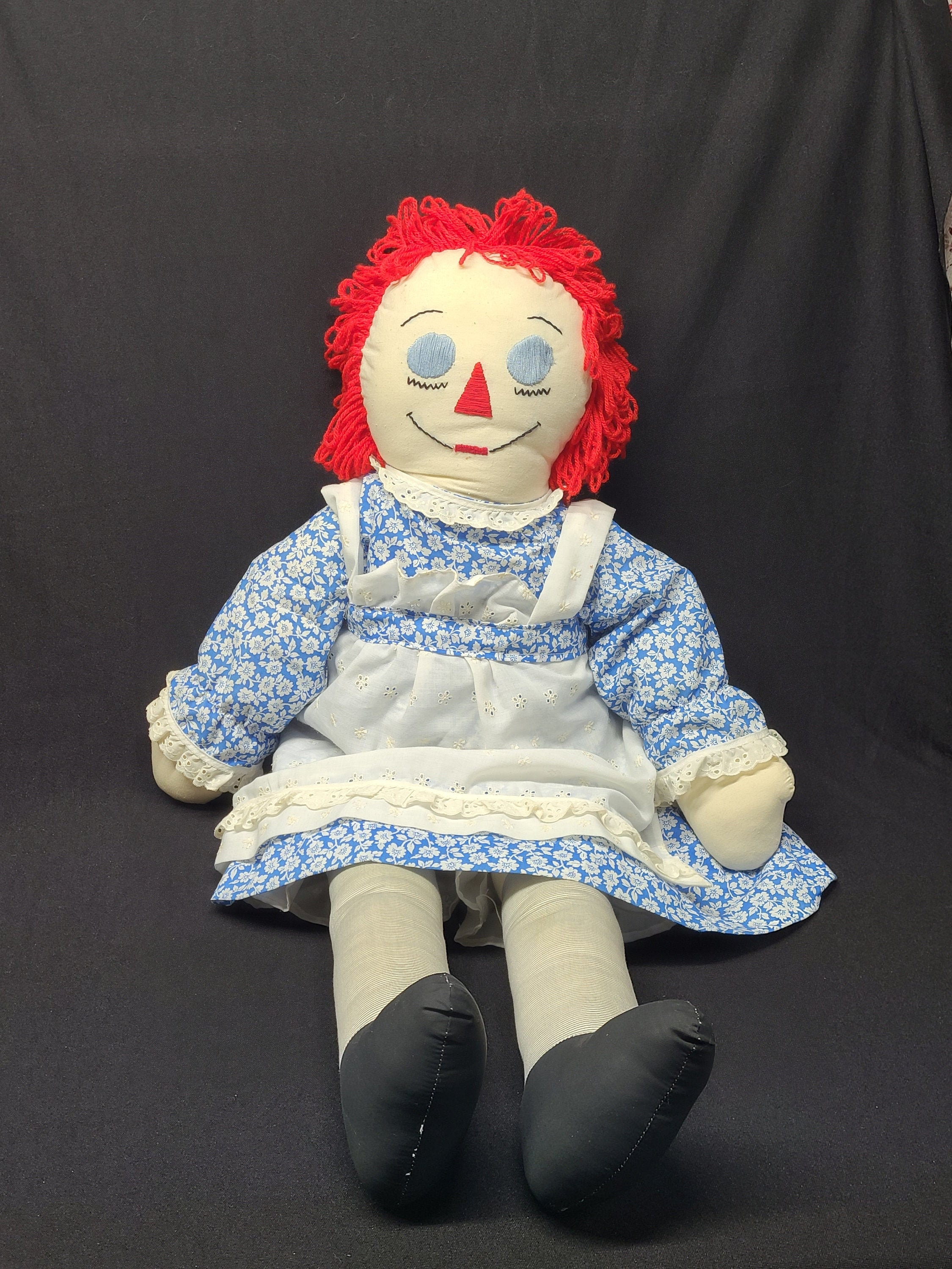 Raggedy Ann Doll 3ft Feet Tall Vintage Original Annabelle Doll Life Size Doll Handmade Etsy 