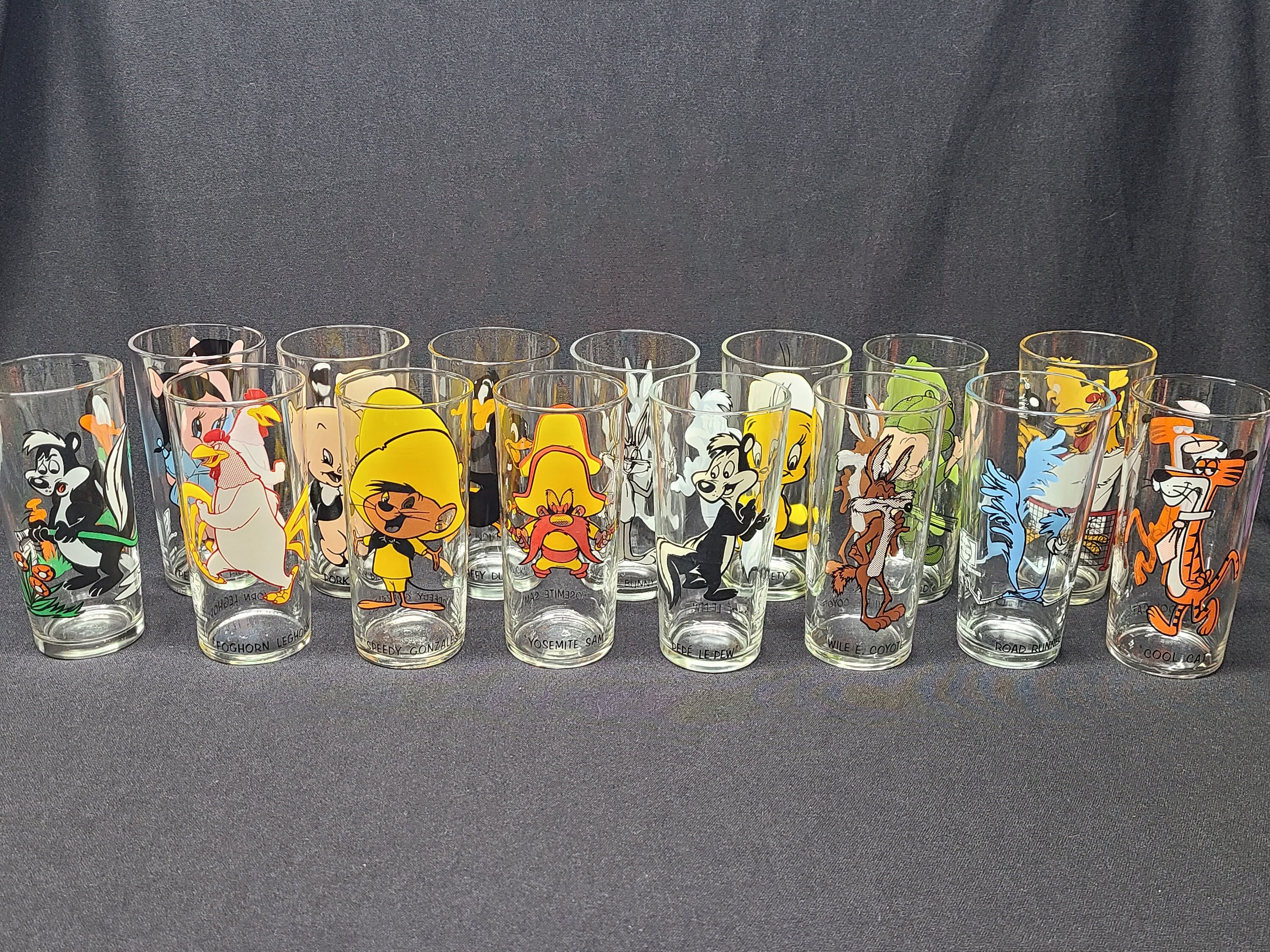 Looney Tunes Glasses - Bugs Bunny Yosemite Sam Elmer Fudd Coyote