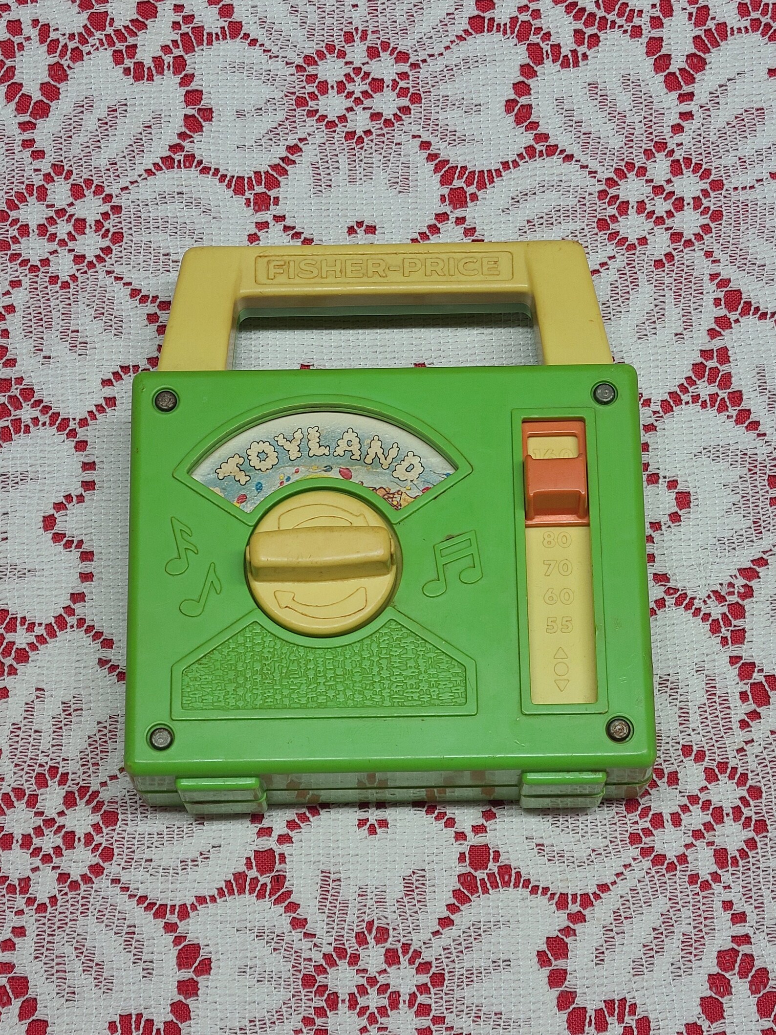 1983 Vintage Fisher Price Wind Up Music Box Toy Radio Toyland Etsy