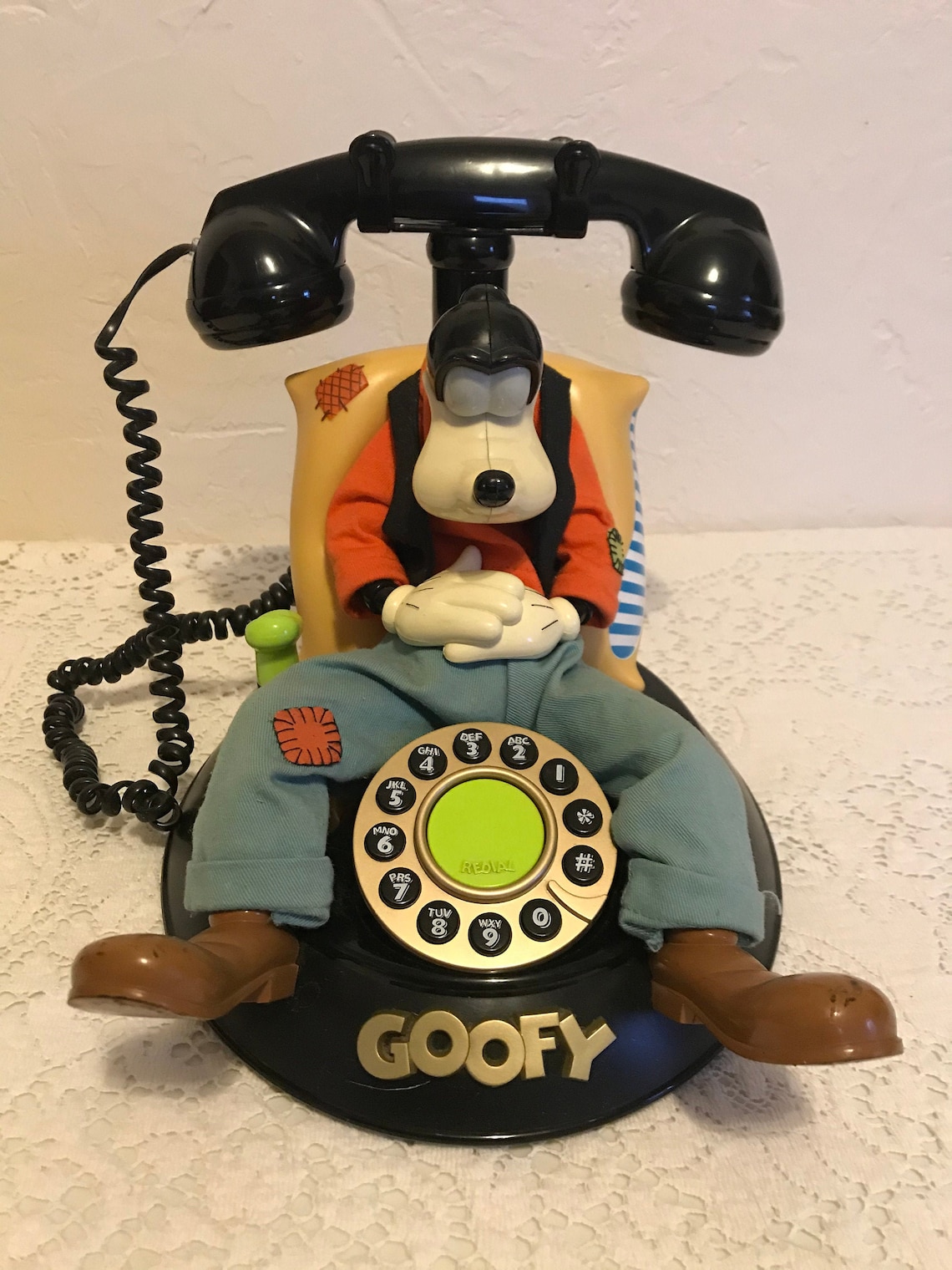1990 Disney's Talking Goofy Phone Telephone Vintage Etsy
