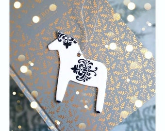 Christmas ornament- Dala horse