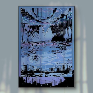Los amantes perdidos / póster lo-fi / Impresión ilustrativa