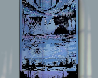 Amantes perdidos / póster lo-fi / Impresión ilustrativa