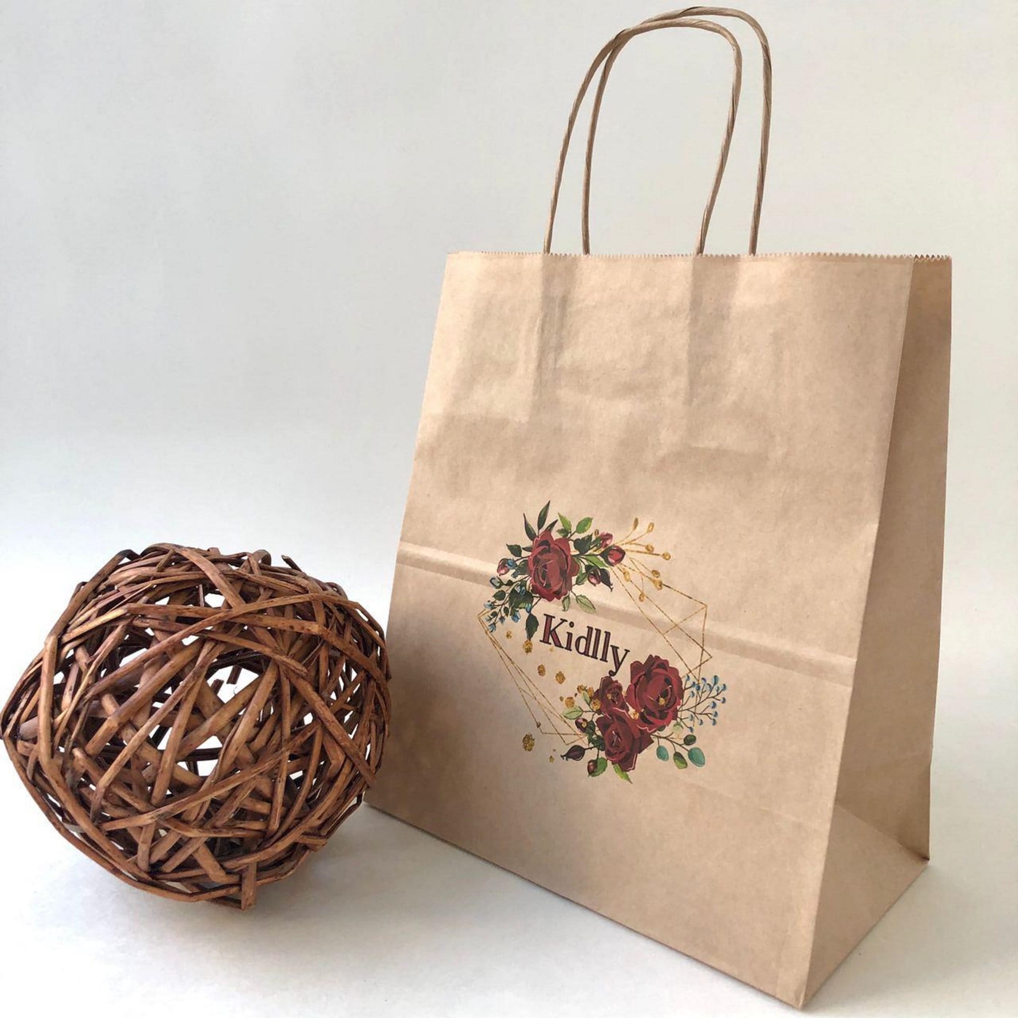 Custom Kraft Paper Bags pack of 25 Etsy