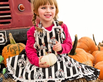 Ghoul Gang Kinder Retro Schort. Leeftijd 2-7 jaar. Goth Schort voor Mini Spooky Bakers en Kooky Cake Makers