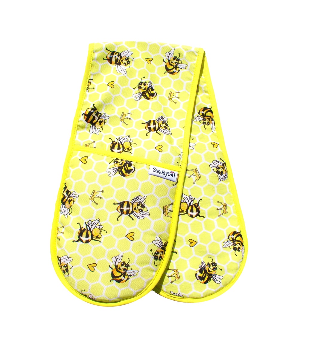 Busy Bees Oven Gloves Queen Bee Oven Gloves Cute Quirky Honey Bees