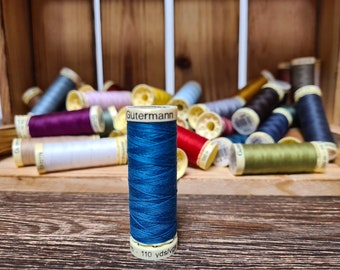 Algenblaues Nähgarn, Nähgarn Gutermann sew - alle 25, Polyestergarn 110 Yards / 100 m