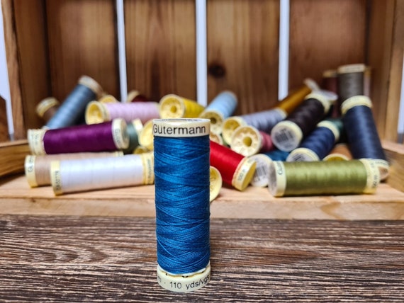 Seaweed blue sewing threads, Sewing threads Gutermann  sew - all 25,  Polyester threads 110 yards / 100m
