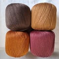 Linen yarn  made in EU for handcrafts and knitting different tones product logo