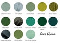 Linen fabric green tones, Fabric by the yard or meter, Softened washed flax fabric green shades product logo