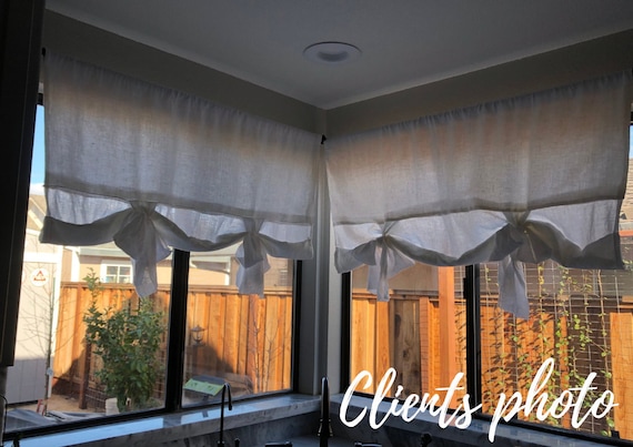 Curtain linen fabric, Medium weight fabric by the yard or meter, Linen fabric for curtains 62 colors