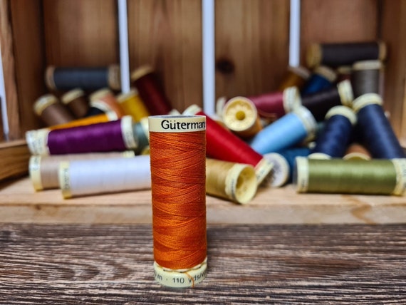 Carrot orange sewing threads, Sewing threads Gutermann  sew - all 351,  Polyester threads 110 yards / 100m