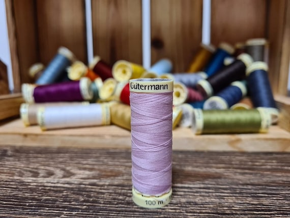 Pastel pink sewing threads, Sewing threads Gutermann  sew - all 320,  Polyester threads 110 yards / 100m