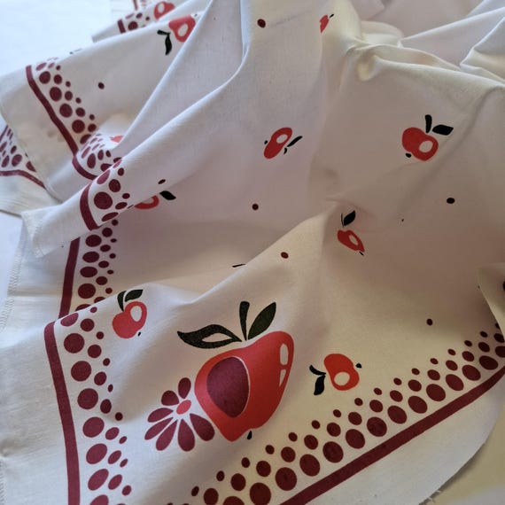 Vintage cotton fabric white multicolor