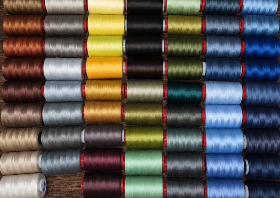 COATS Industrial Polyester Sewing Thread, Strong Machine Thread, Multiple Colors, Individual Spool, OEKO-TEX Certified