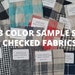 see more listings in the Checked linen fabric section