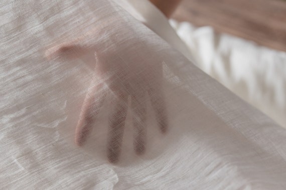 Thin curtain linen fabric, Lightweight cheesecloth fabric by the yard or meter,  Gauze linen fabric for curtains 28 colors