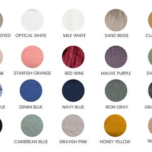 Linen fabric lightweight 20 colors, Fabric by the yard or meter, Organic flax fabric