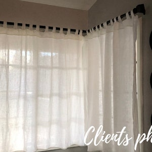 Different medium weight linen fabric texture for curtains, natural woven linen material for curtains, 145 cm wide (57 inches), OEKO-TEX Standard 100 certified, medium weight, sold by length from 0.5 m or 0.5 yard