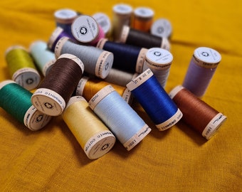 Sewing threads Scanfil, Organic cotton Sewing threads GOTS,  Cotton threads 110 yards / 100m