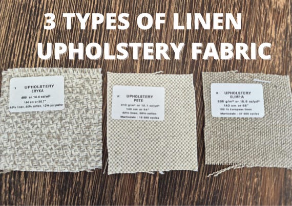 Linen Upholstery Fabric Samples Heavy Upholstery Swatches Linen Blend Fabric Sample Pack
