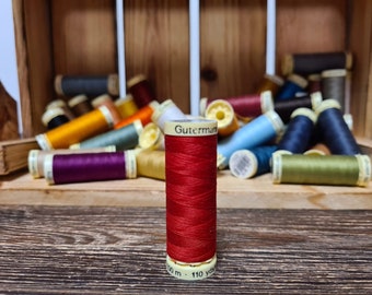 Red sewing threads, Sewing threads Gutermann  sew - all 156,  Polyester threads 110 yards / 100m